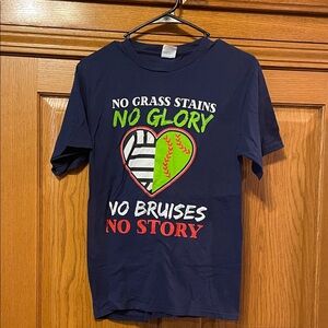 Port and Company Navy Blue Graphic Tee